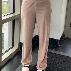 KLABEL terry cloth straight leg pants